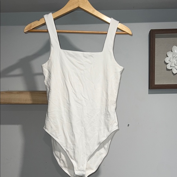 Old Navy Tops - Old Navy White Square Neck Bodysuit